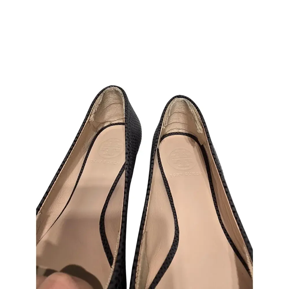 Tory Burch Benton‎ Ballet Flat Black Womens size 6.5
